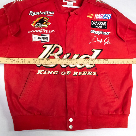 Y2K NASCAR Racing Jacket Chase Authentic Dale Earnhardt Jr Nextel Budweiser XL - Picture 11 of 14